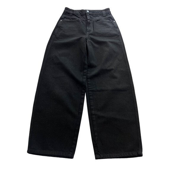 KHAITE Preen Wide Leg Jeans in Black